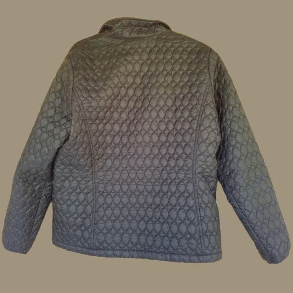 NWOT Lands' End Black Quilted Jacket Women's Large | Fall Winter Coats Jackets - Picture 3 of 15